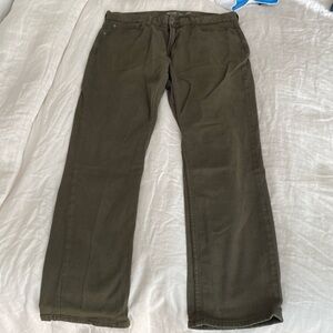 Old Navy Relaxed Slim Taper Built-In Flex green Jeans